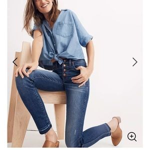Madewell 10” high rise skinny jeans